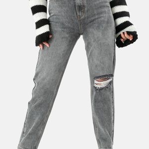 NEW. ADIKA Camden Jeans Gray | MOM
